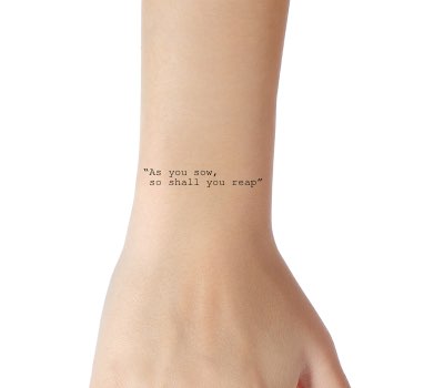 Wrist Tattoo