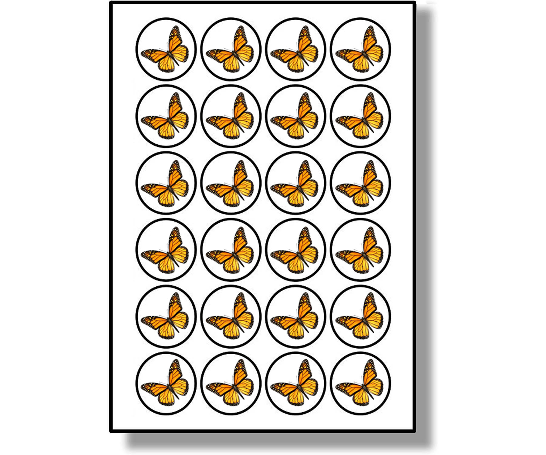 Sheet of 24 Stickers 40mm Round – mestyle.co.uk